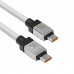 Кабель Baseus CoolPlay Series USB-C - USB-C 100W 1 метр белый CAKW000202