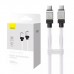Кабель Baseus CoolPlay Series USB-C - USB-C 100W 1 метр белый CAKW000202