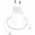 Сетевое зарядное устройство для Iphone 14 Pro Max 20W + кабель Type-C - Lightning (MHJ83ZMA/A) коробка