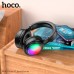Накладные беспроводные наушники HOCO W48 Focus BT гарнитура с подсветкой RGB черные
