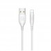 Кабель гибкий Usams U18 (US-SJ266) Round USB - Lightning 1 метр белый
