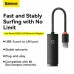 Переходник адаптер Baseus Lite Series Ethernet Adapter USB to RJ45 LAN Port (1000 Mbps) WKQX000101