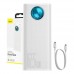 Внешний аккумулятор Baseus Amblight Digital Display 65W 30000 мач белый PPLG-A02
