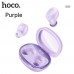 Наушники беспроводные HOCO EQ3 Samrt tws с поддержкой Сири (фиолетовые)