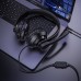Игровые наушники Borofone BO102 Amusement gaming проводная гарнитура черная