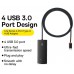 Хаб конвертер - Baseus Lite Series Type-C to 4*USB 3.0 2 метра WKQX030501