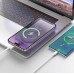 Аккумулятор внешний магнитный HOCO Q22 Taurus 10000mAh MagSafe фиолетовый (6942007612166)