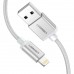 Кабель UGREEN US199 MFi - USB - Lightning металлические коннекторы 1 метр (60161)