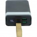 Портативный аккумулятор XO PR129 20000 mAh с лампой и дисплеем черный