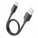 Кабель короткий 25 см HOCO X96 usb to Type-C 27вт черный