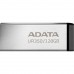 Юсб флеш накопитель металлический A-DATA UR 350 128Gb USB 3.2 серебристо черный