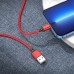 Кабель Borofone BX87 Sharp USB - Lightning усиленная оплетка красный