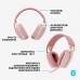 Наушники беспроводные Logitech Zone Vibe 100 Wireless (981-001224) блютуз гарнитура розовая