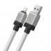 Кабель Baseus CoolPlay Series USB - Lightning 1 метр (CAKW000402) белый