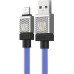 Кабель усиленный Baseus CoolPlay USB - Lightning 1 метр (CAKW000403) голубой