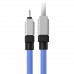 Кабель усиленный Baseus CoolPlay USB - Lightning 1 метр (CAKW000403) голубой