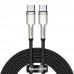 Кабель BASEUS Cafule Metal Cable Type-C to Type-C 2 метра 100W (20V 5A) CATJK-D01