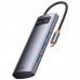 Хаб конвертер Baseus Metal Gleam Series 4-in-1 Multifunctional Type-C WKWG070113