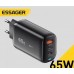 Зарядное устройство - блок адаптер Essager 65W GaN 1U+2C (ES-CD23) черное