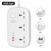 Удлинитель - сетевой фильтр Profit SC3416 65W 3 розетки + 4 порта 2Type-C+2USB 2 метра