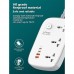 Удлинитель - сетевой фильтр Profit SC3416 65W 3 розетки + 4 порта 2Type-C+2USB 2 метра