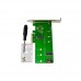 Плата - адаптер контроллер Maiwo KT015 PCI-E 4x для SSD M.2 (ключ M NVMe) + SSD M.2 (ключ B SATA3)