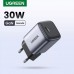 Блок - зарядный адаптер Ugreen CD319 Nexode 30W сетевое зарядное устройство серое