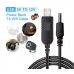Кабель для роутеров USB-DC 5.5/2.5 повышение напряжения до 12V