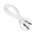 Кабель силиконовый НОСО UPA22 3.5 mm - 3.5 mm Silicone AUX adapter 1 метр белый
