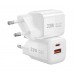 Зарядный адаптер - блок питания WIWU Wi-U008 33W Wall charger евро вилка белый