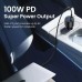 Авто зарядное Ugreen CD293 130W 3 USB type-С адаптер быстрой зарядки (90413)