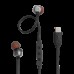 Наушники проводные JBL T310C USB-C (JBLT310CBLK) гарнитура с микрофоном черная