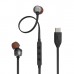 Наушники проводные JBL T310C USB-C (JBLT310CBLK) гарнитура с микрофоном черная