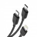 Кабель XO NB103 3-в-1 на 3 коннектора 100 см черный