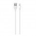 Кабель эластичный XO NB103 USB - Lightning 1 метр Белый