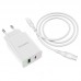 Сетевое зарядное устройство Borofone BA56A Lavida блок и кабель Type-C to Lightning