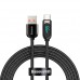Кабель с экраном Baseus Fast Charging USB - Type-C 66W 1 метра CASX020001