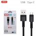 Кабель скоростной XO NB-Q166 USB - Type-C 5 ампер черный