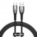 Кабель Baseus Glimmer Series USB - Type-C 100W 6A 1 метр черный CADH000401