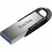 Флеш накопитель металлический USB 3.0 SanDisk Ultra Flair 128 Gb серебристый с черным
