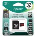 Карта памяти APACER microSDHC 32GB U1 V10 A1 R100 + adapter (AP32GMCSH10UB-R)