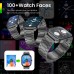 Умные часы с металлическим ремешком Xiaomi Amazfit Pop 3s Metal Black (Metallic Strap) черные