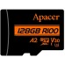 Карта памяти microSDXC 128 GB - APACER V30 A2 R100 + adapter (AP128GMCSX10U8-R)