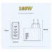 Зарядное устройство - адаптер 4 выхода 100W - Essager ES-CD37 GaN 2U+2C белое