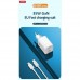 Зарядное устройство с подсветкой XO CE07 Dual PD 35W GaN lamp display fast Charger
