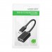 Кабель - адаптер UGREEN US133 MicroUSB Male - USB-A Female + OTG черный (10396)