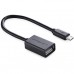 Кабель - адаптер UGREEN US133 MicroUSB Male - USB-A Female + OTG черный (10396)