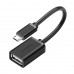 Кабель - адаптер UGREEN US133 MicroUSB Male - USB-A Female + OTG черный (10396)