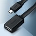Кабель - адаптер UGREEN US133 MicroUSB Male - USB-A Female + OTG черный (10396)