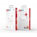 Наушники беспроводные XO F100 Bluetooth earphone sensor and wireless charging белые